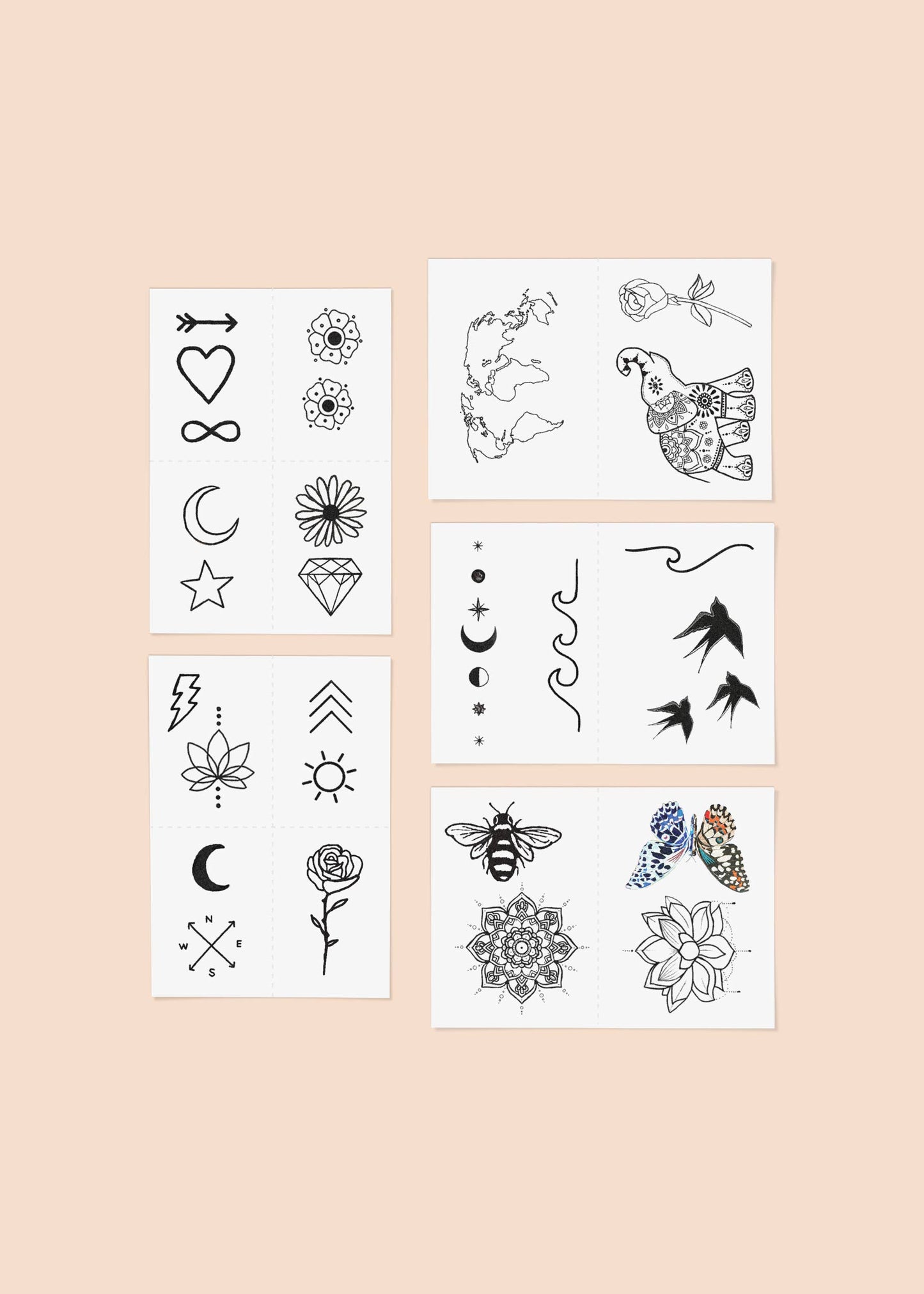 INKED by Dani - Best Sellers Temporary Tattoo Pack