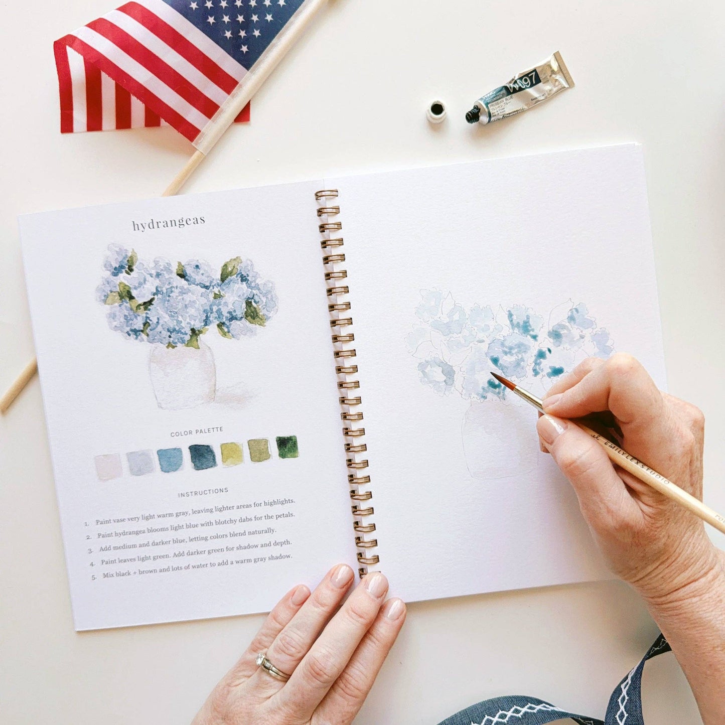 Americana Watercolor Workbook - emily lex studio