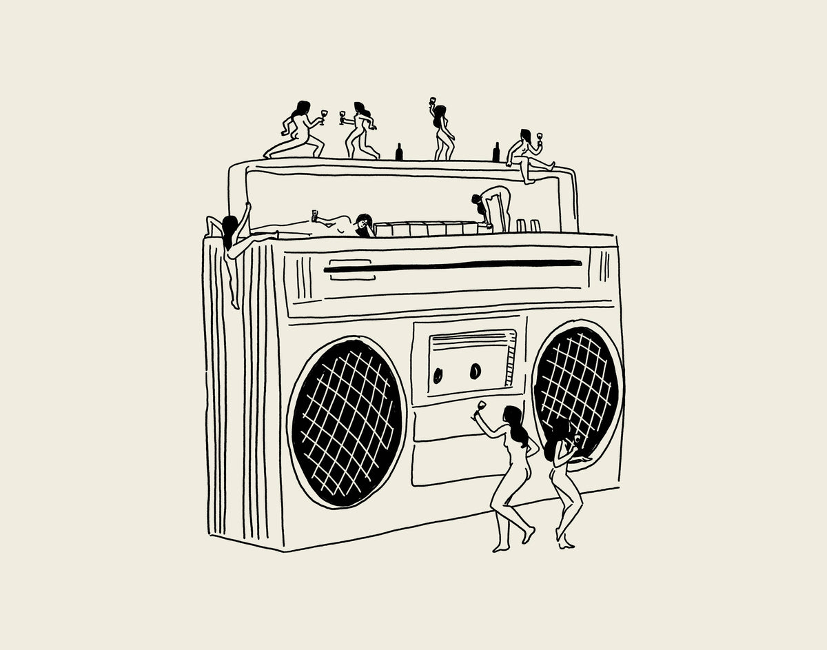 “Boom Box” Art Print - Tumbleweed Design Studios