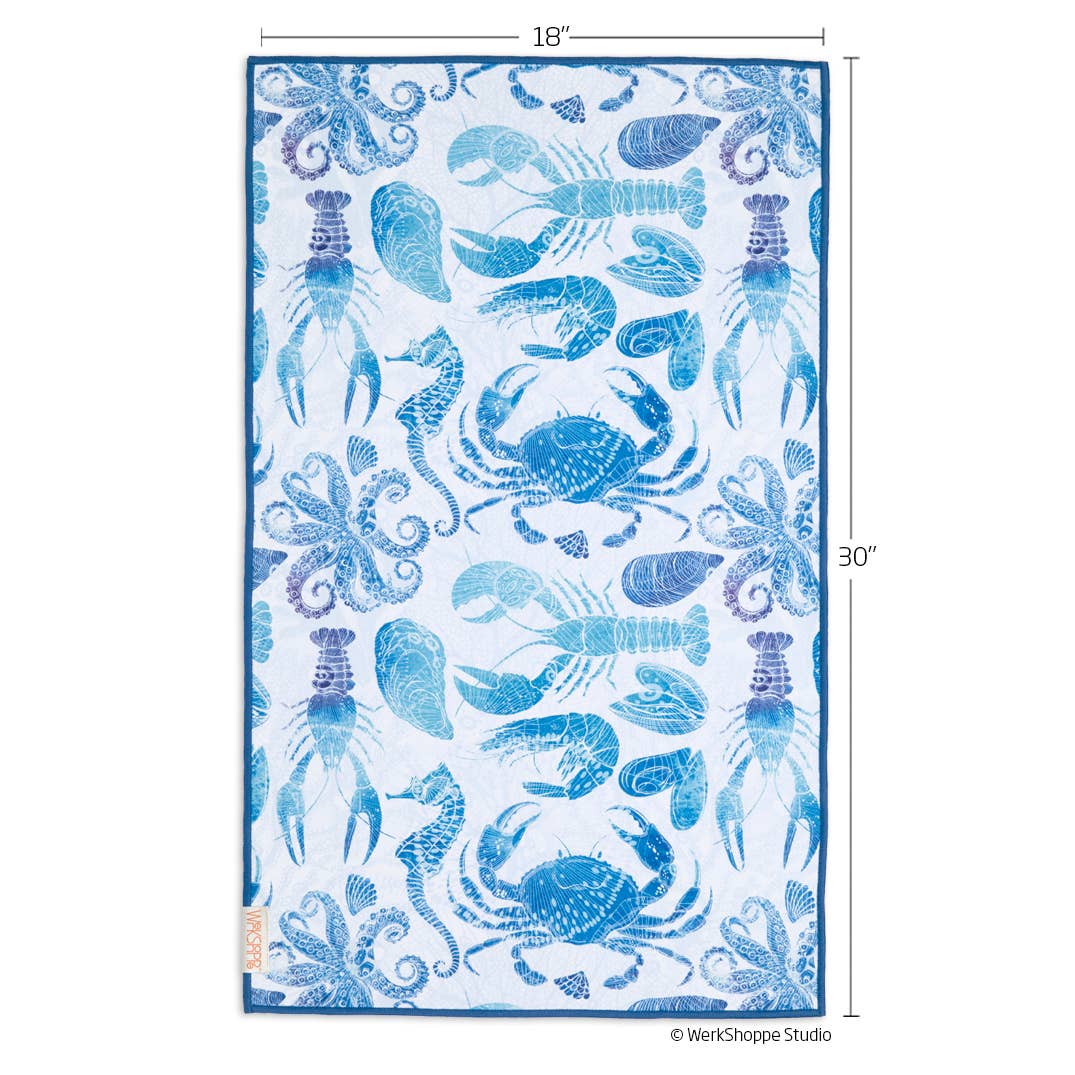 Coastal Bounty Microfiber Kitchen Dish Towel