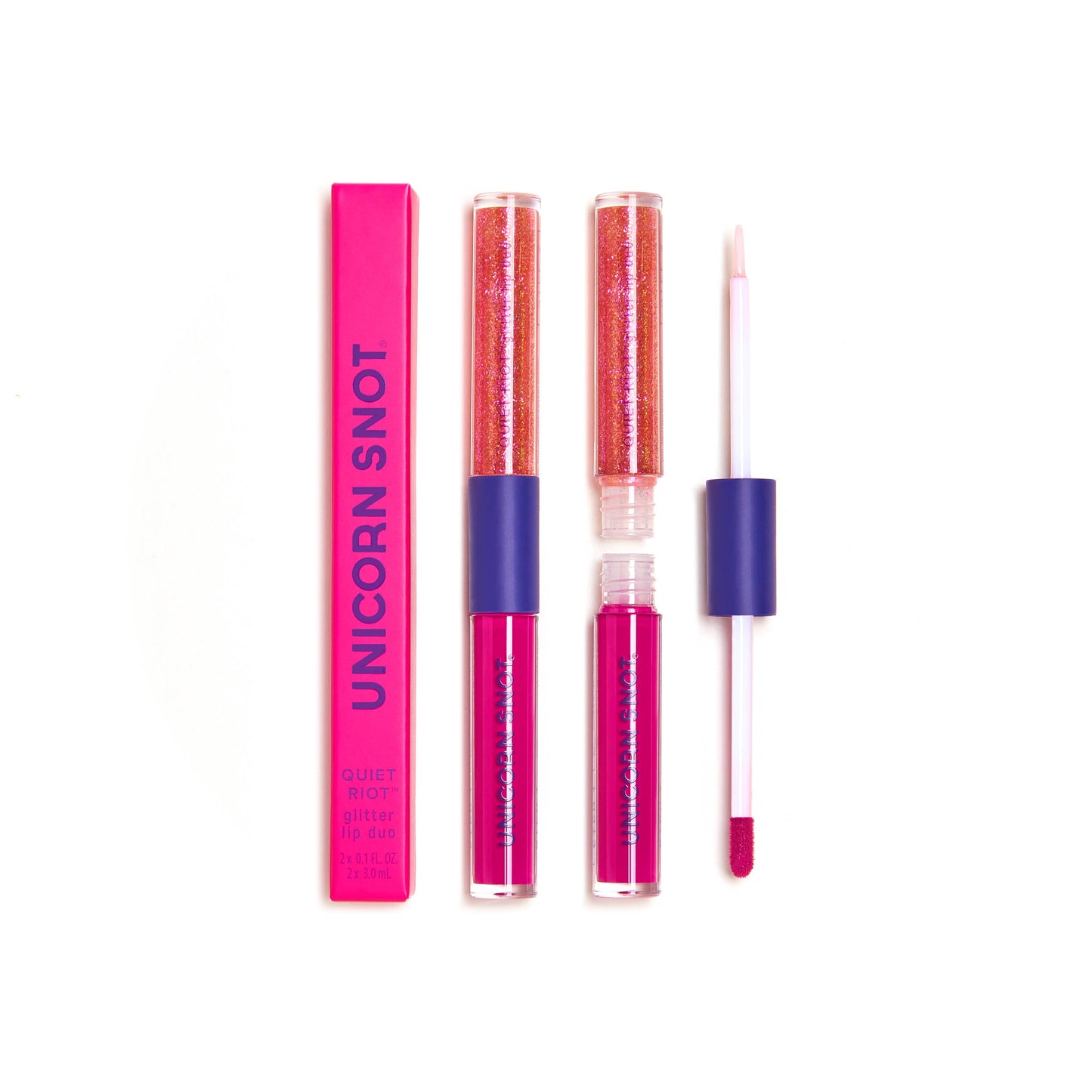 Glitter Lip Duo - Quiet Riot 2in1 - Pink-Fusion - Lip Paint