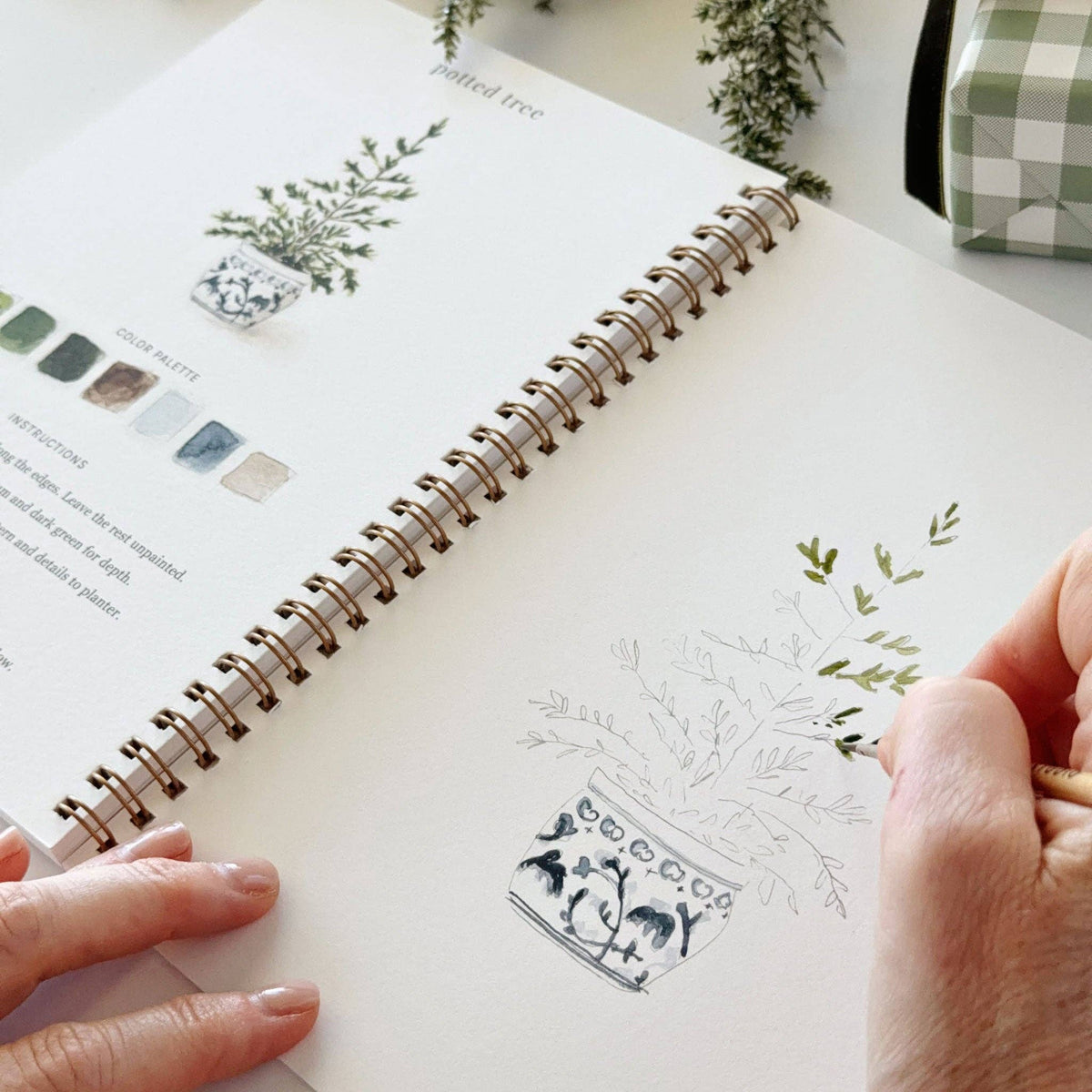 Classic Christmas Watercolor Workbook - emily lex studio