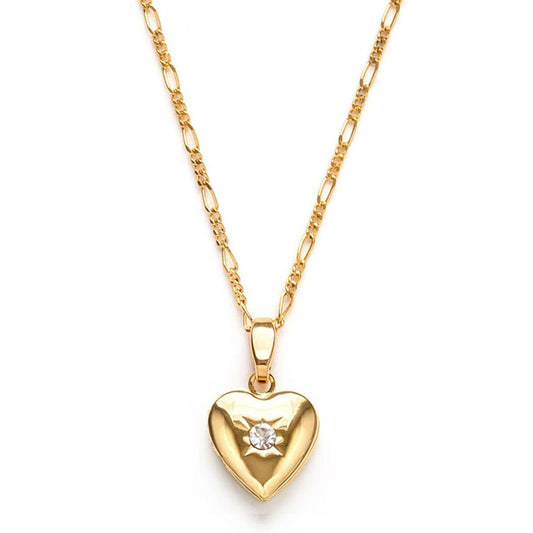Small Heart Locket Necklace