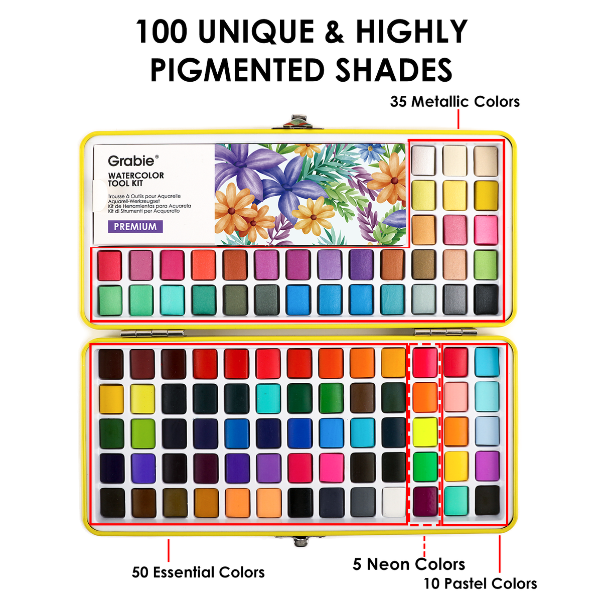 Grabie - Grabie All-In-One Premium Watercolor Set of 100