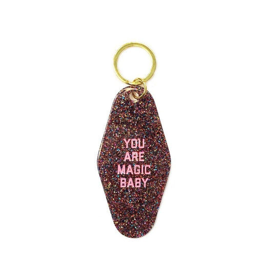 You Are Magic Baby Glitter Motel Keychain - Golden Gems