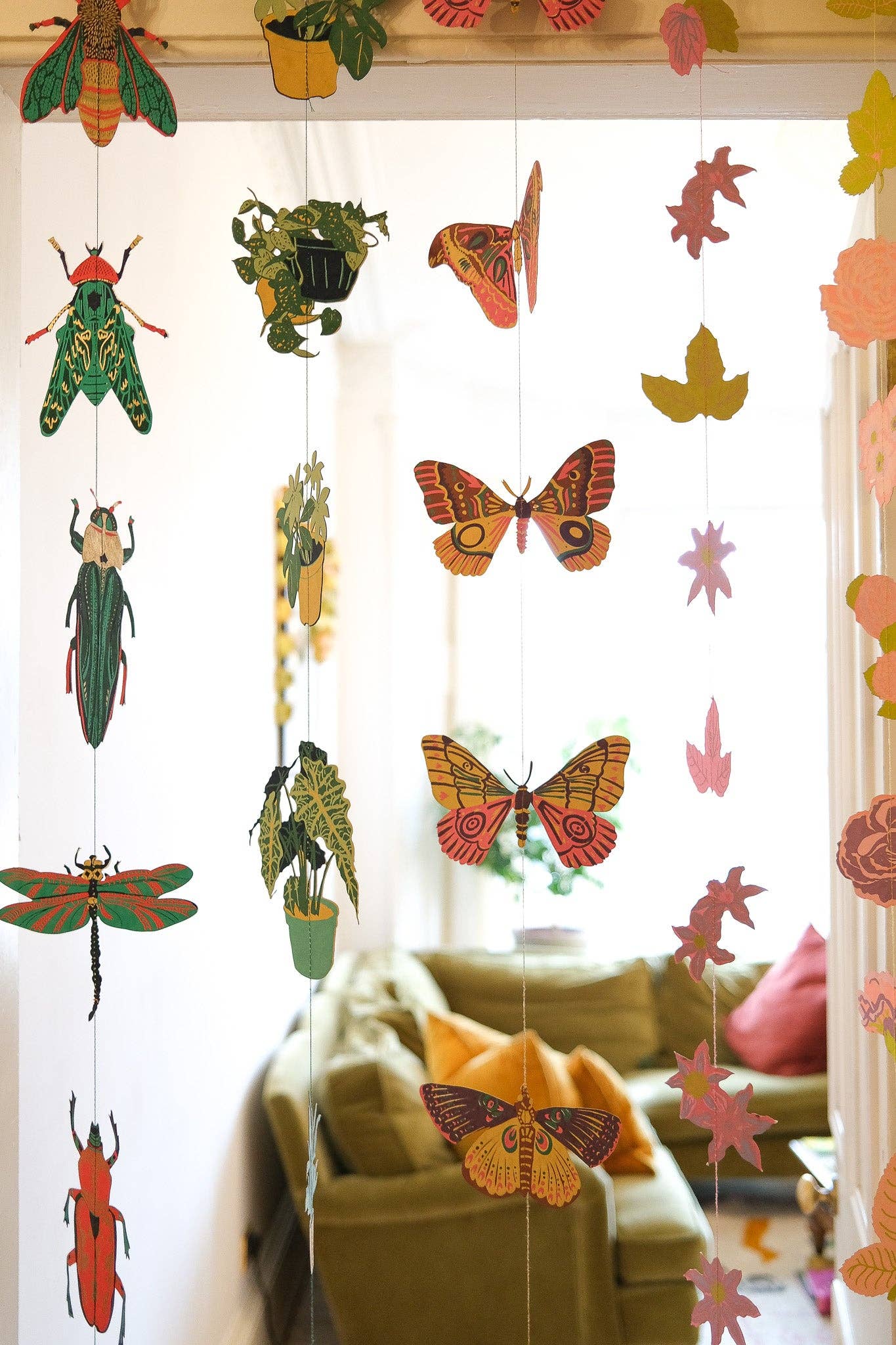 East End Press - Butterfly Vertical Wall Hanging