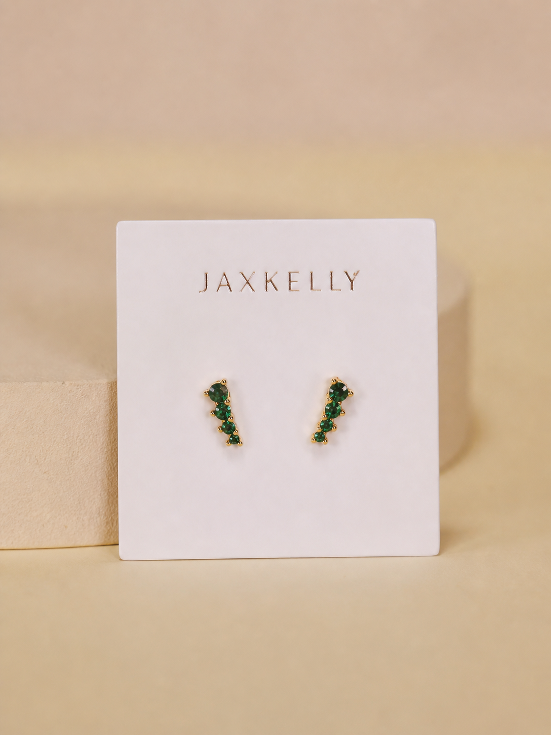 Emerald CZ Mini Crawlers - JaxKelly