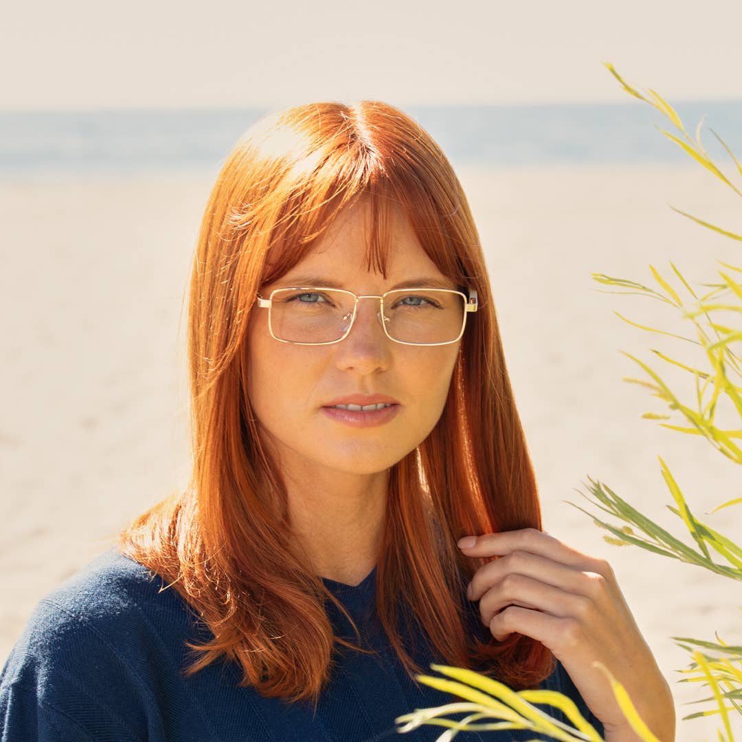 Harris Blue Light Readers - Gold - Blue Planet Eco-Eyewear