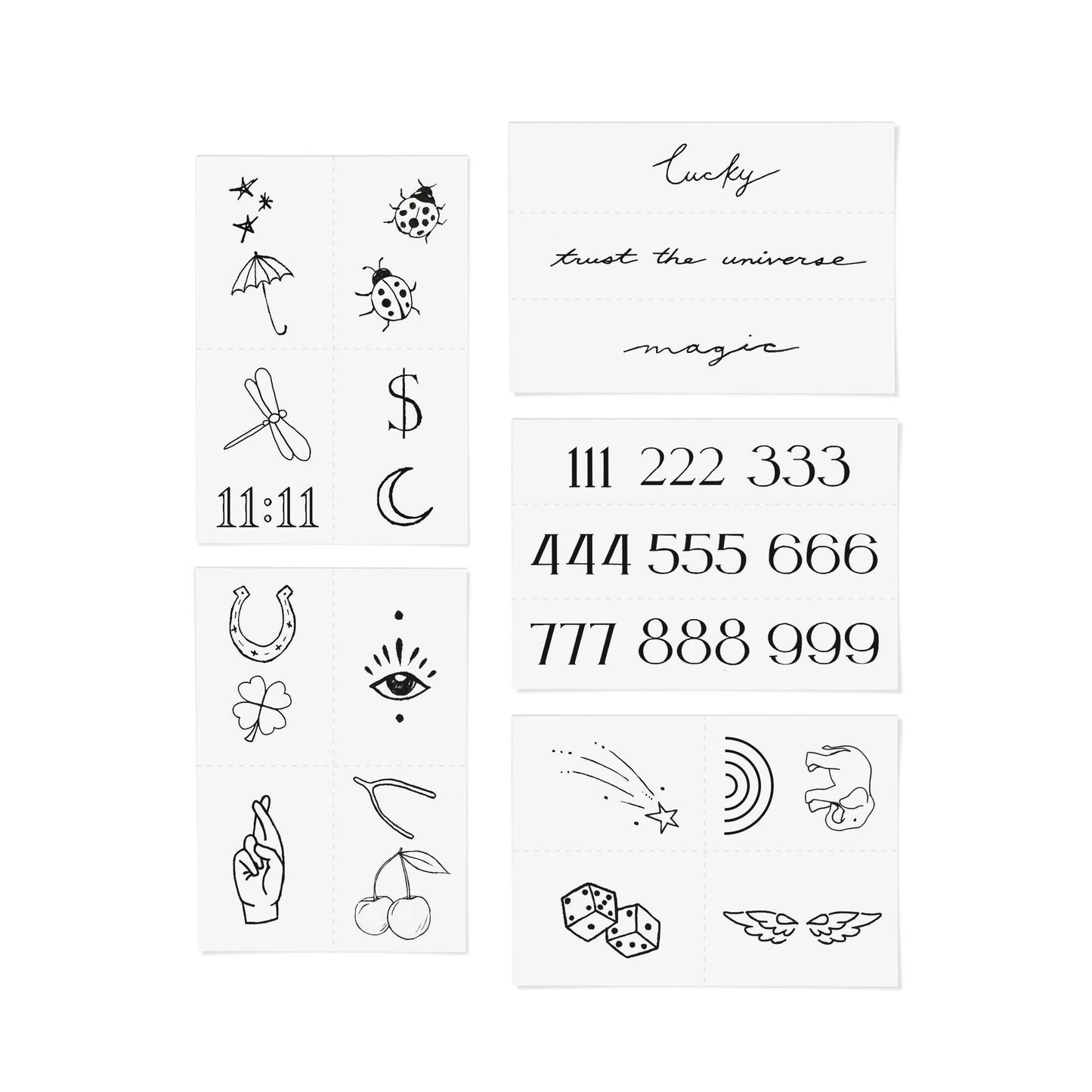 INKED by Dani - Lucky Girl Temporary Tattoo Pack