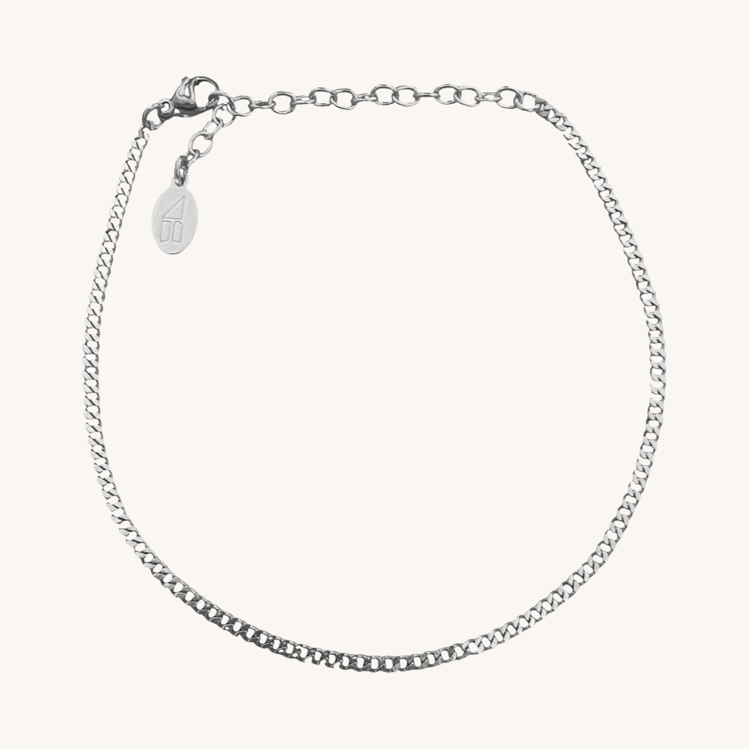 Waterproof Silver Reagan Anklet