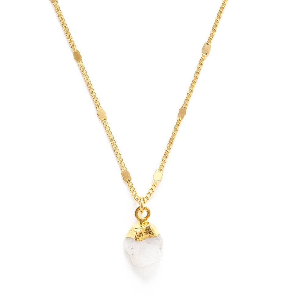 Raw Cut Gemstone Necklaces - Amano Studio