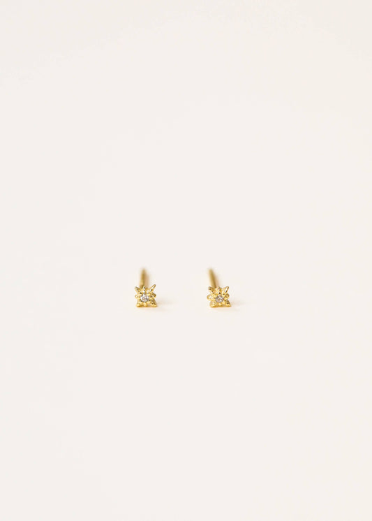 Tiny Stud - Star - Gold Earrings