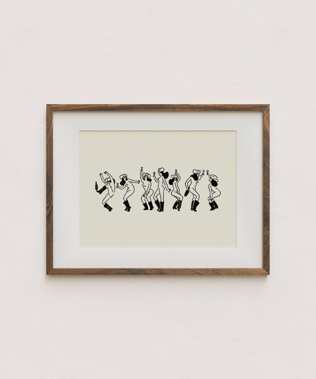 “Cowgirl Social” Art Print - Tumbleweed Design Studios
