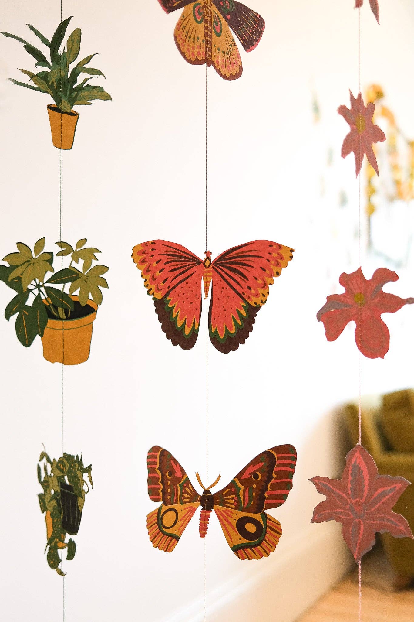 East End Press - Butterfly Vertical Wall Hanging