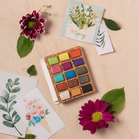 Watercolor Pans - Metallic 15 Colors (Pack of 5) Nano Pallet