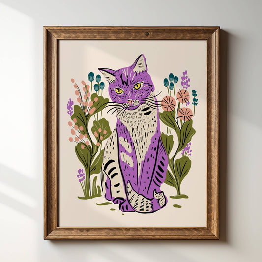 Miro Cat 8x10 Giclée Art Print - Tara Reed