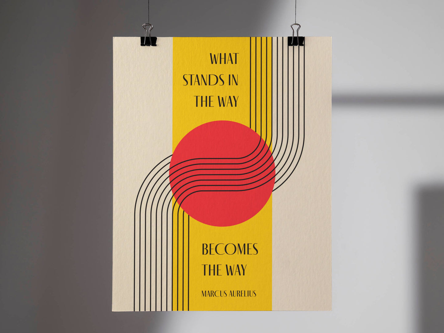 The Way - Marcus Aurelius - Stoic Philosophy Art Print - Typeset Studio