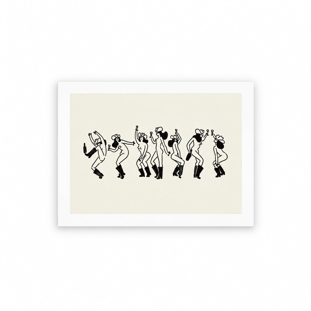“Cowgirl Social” Art Print - Tumbleweed Design Studios