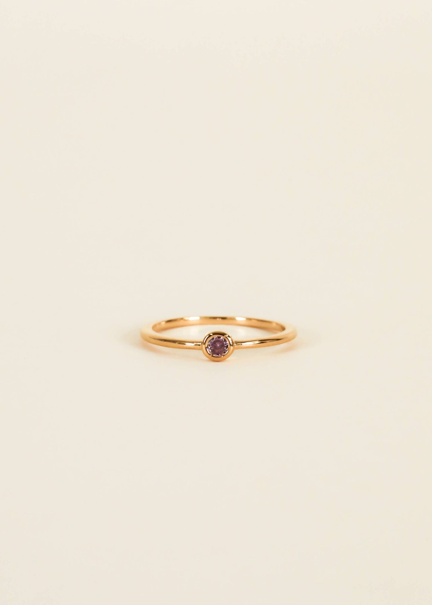 Simple Stud Lavender Ring