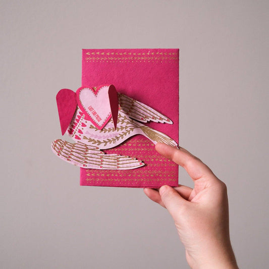 Heart Bird Greeting Card - East End Press