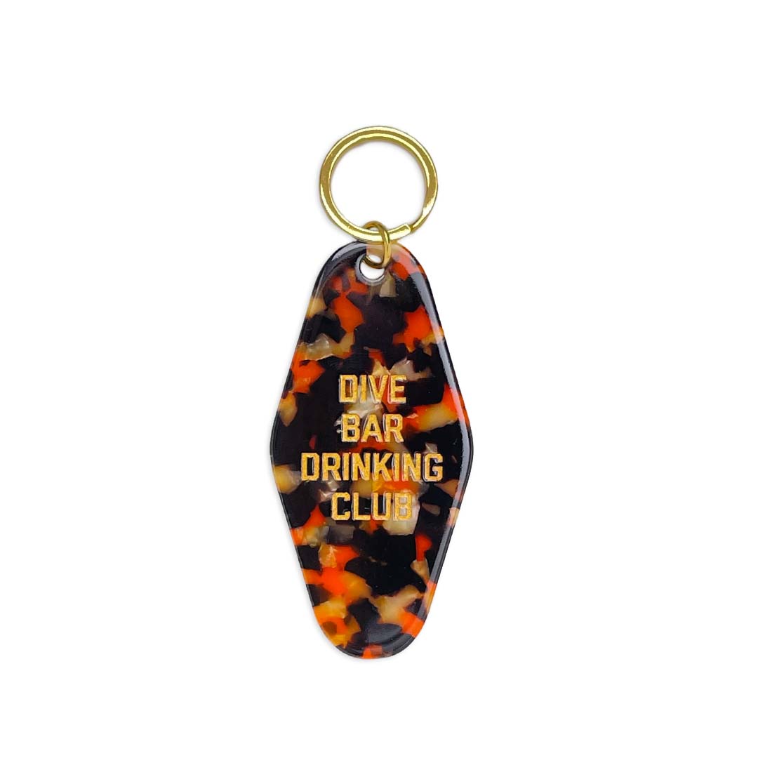 Dive Bar Drinking Club Keychain - Golden Gems