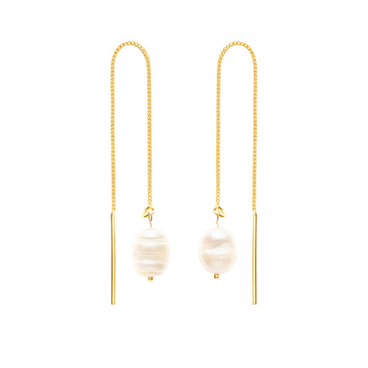 Pearl Threader Earrings