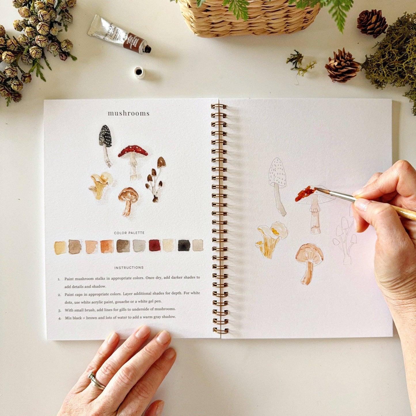 Woodland Watercolor Workbook - emily lex studio