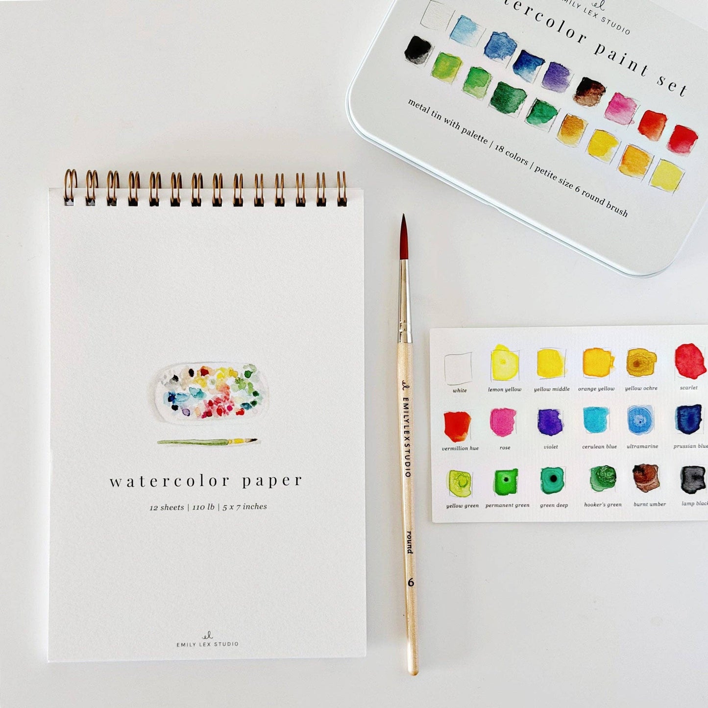 Spiral Watercolor Paper Pad - emily lex studio