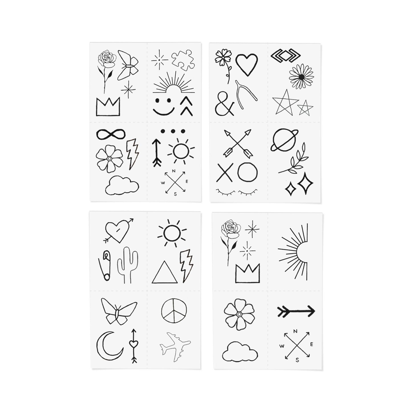 Doodle Temporary Tattoo Pack - INKED by Dani