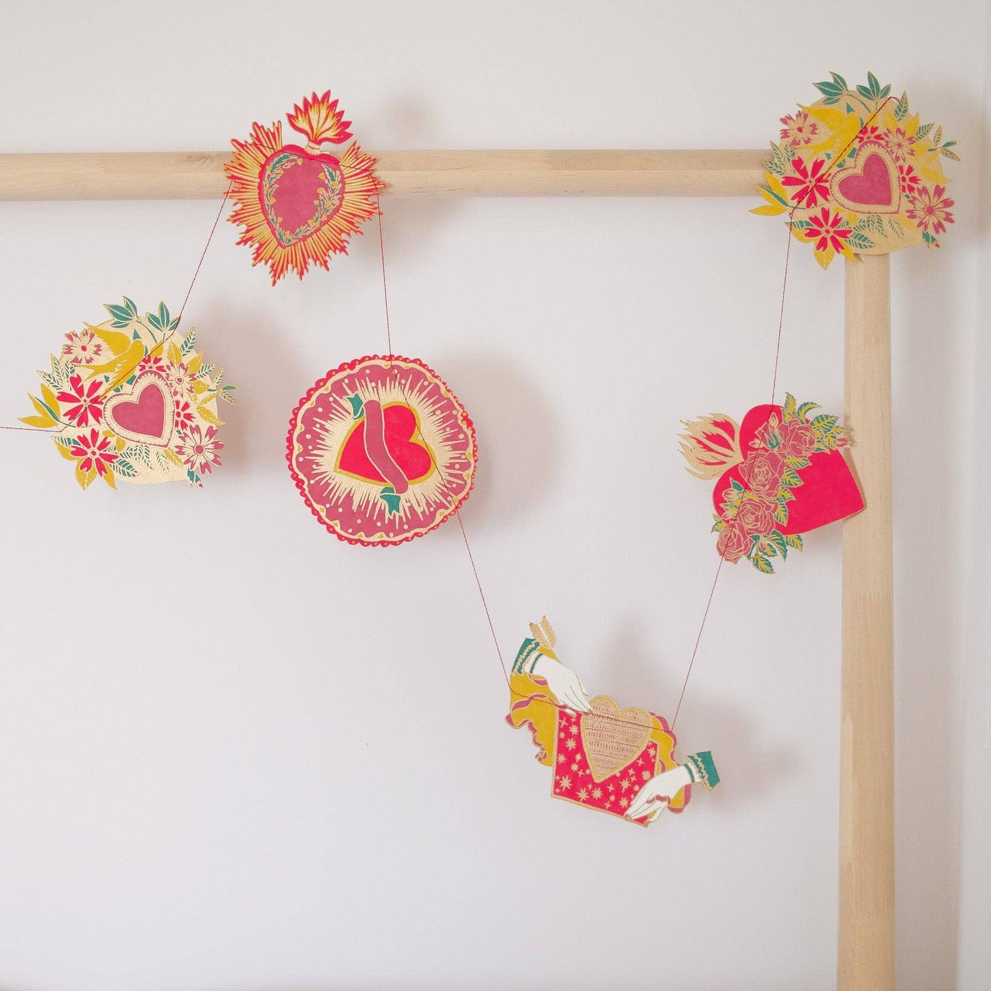 Hearts Sewn Garland - East End Press