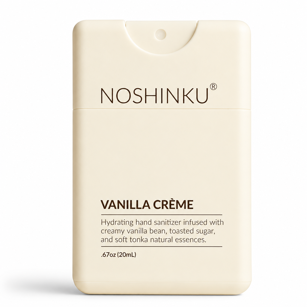Refillable Vanilla Créme Hydrating Hand Sanitizer Spray - Noshinku