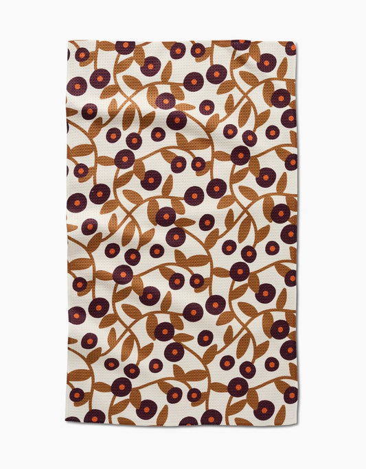 Swirling Vines Tea Towel - Geometry