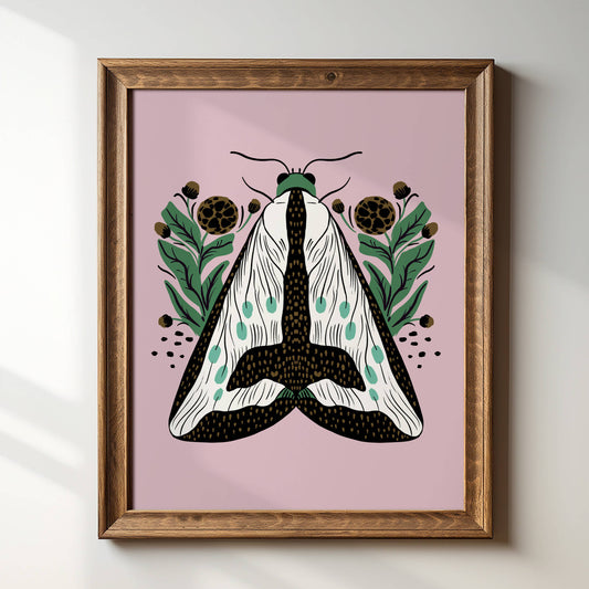 Goth Moth 8x 10 Giclée Art Print - Tara Reed