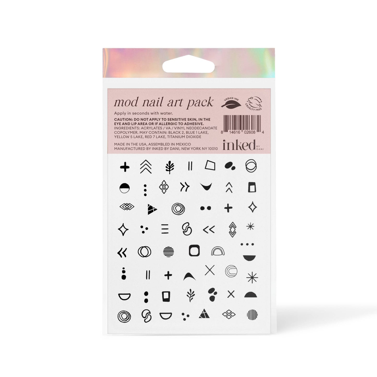 INKED by Dani - Mod Nail Art Temporary Tattoo Pack