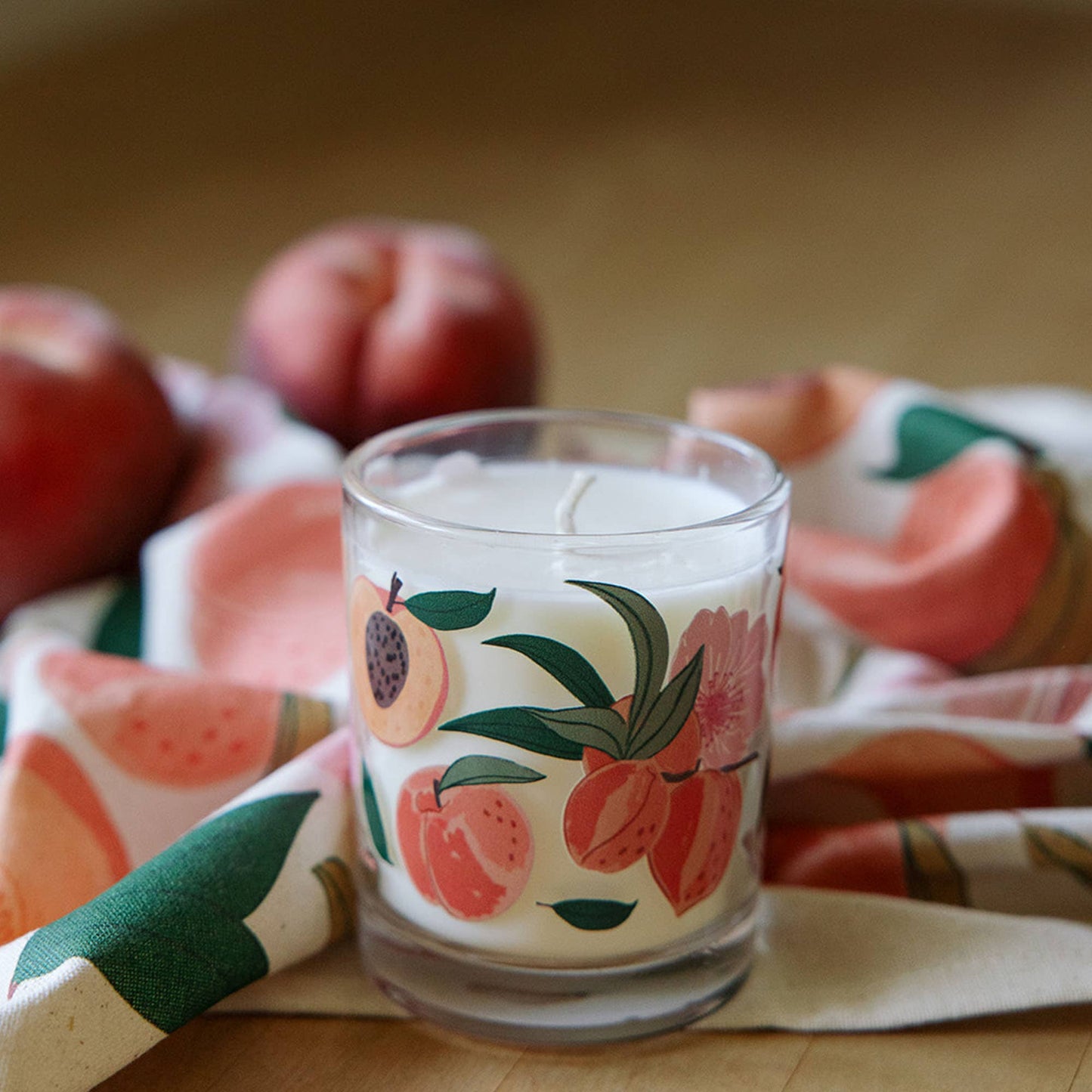Peach Blossom Scented Soy Hand-Poured Candle