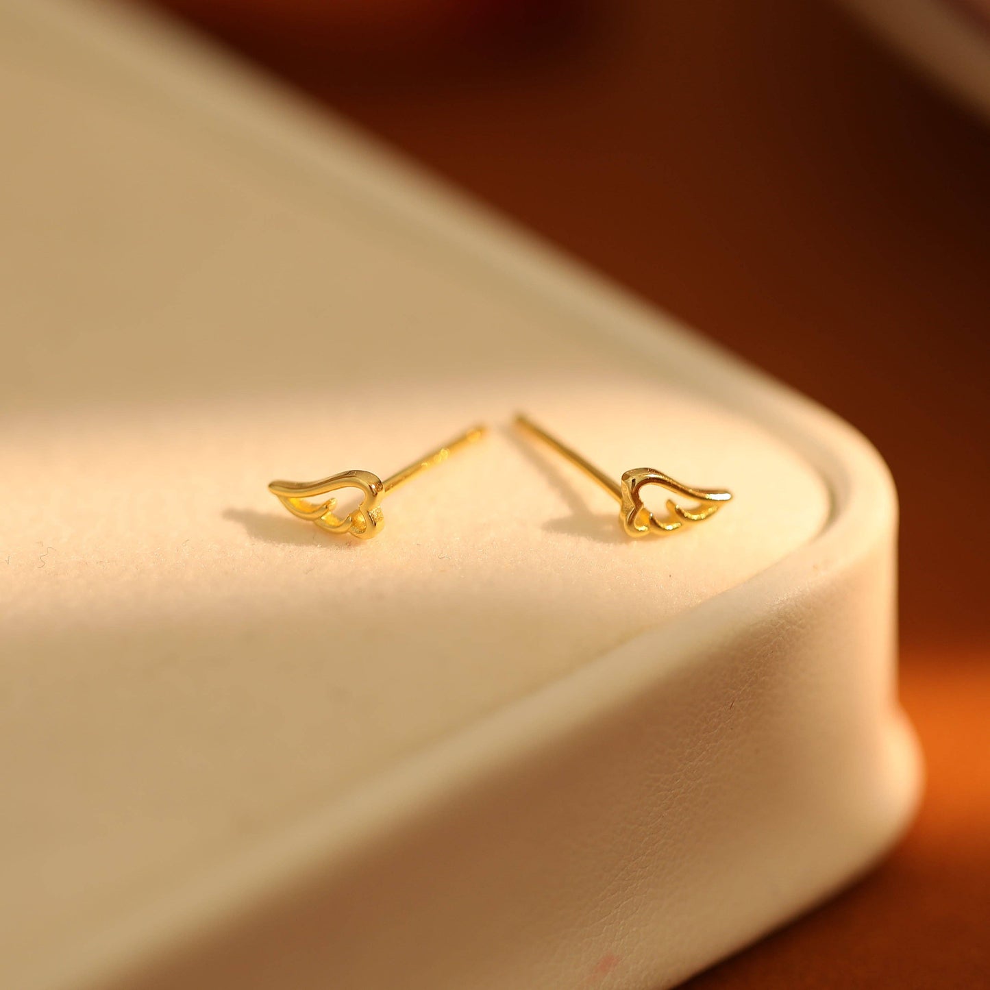 Very Tiny Angel Wings Stud Earrings