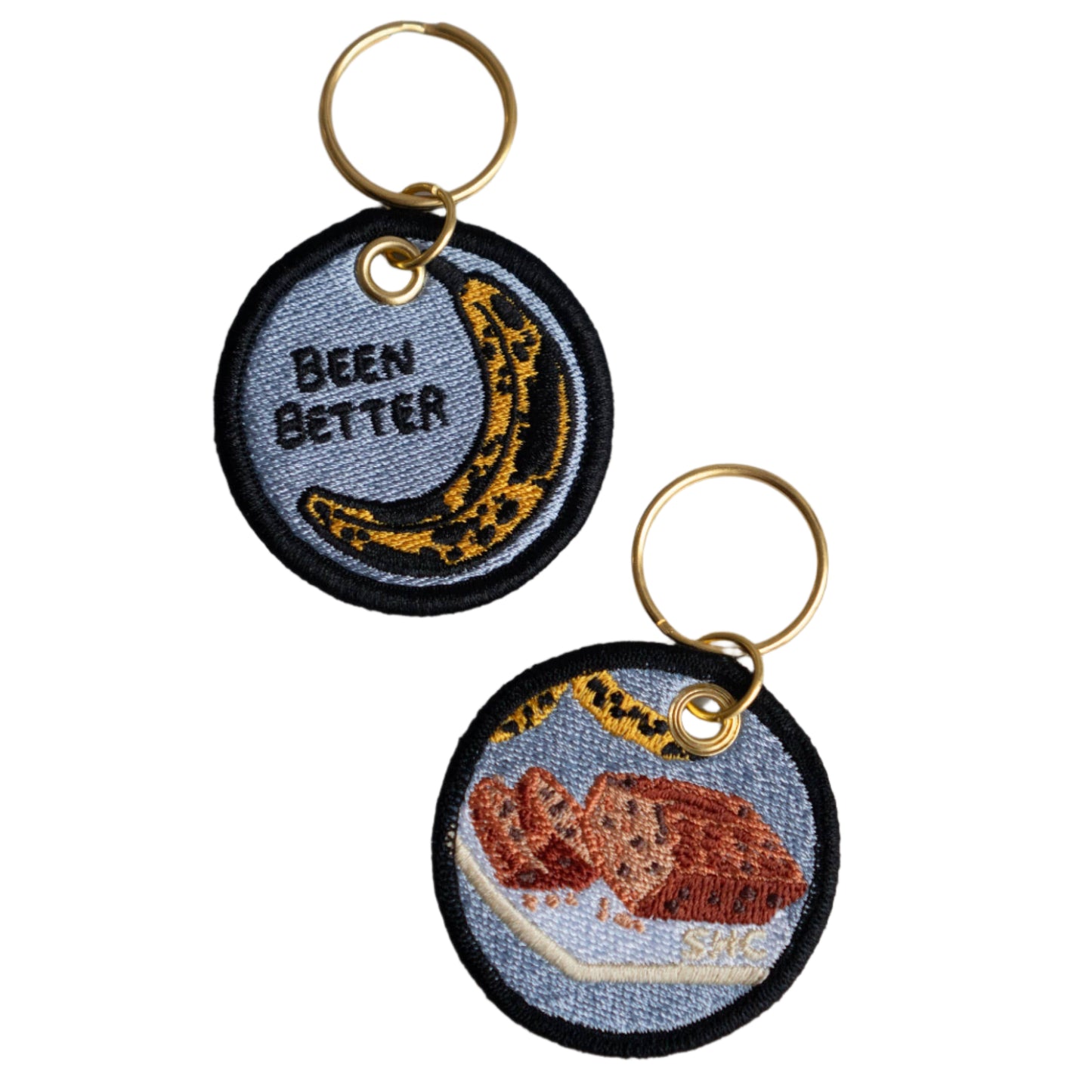 Been Better (Banana Bread) - Embroidered Keychain