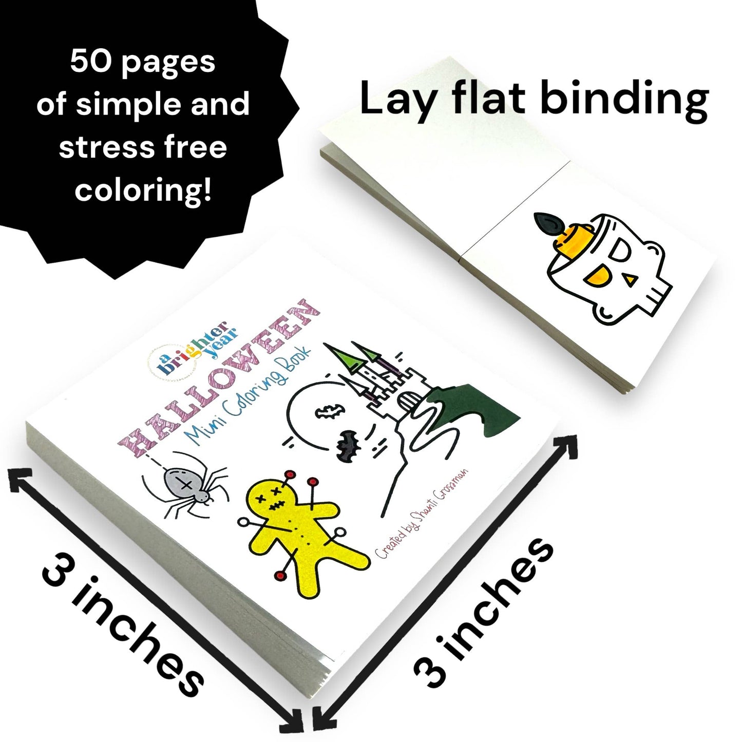 Halloween Spooky-theme Mini Coloring Book