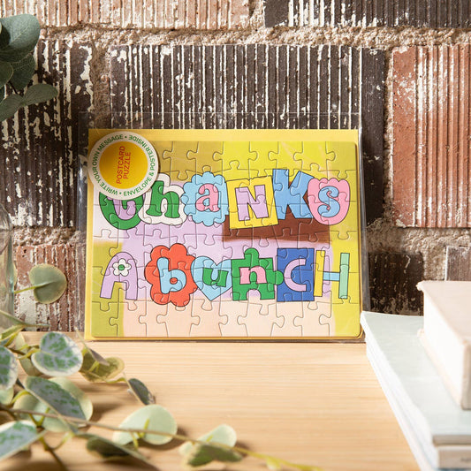 Postcard Puzzle - Thanks A Bunch - Goodfit Puzzles