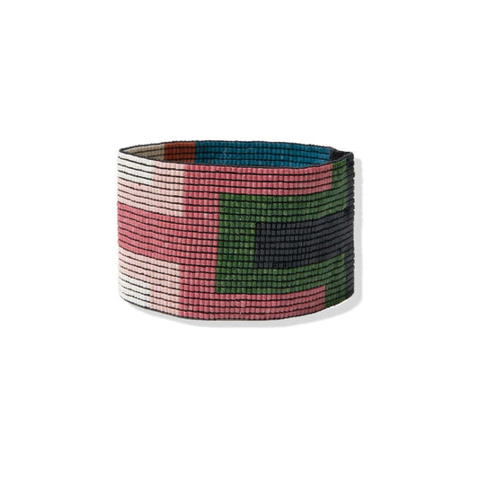 INK+ALLOY© - Brooklyn Geo Shapes Beaded Stretch Bracelet Multicolor
