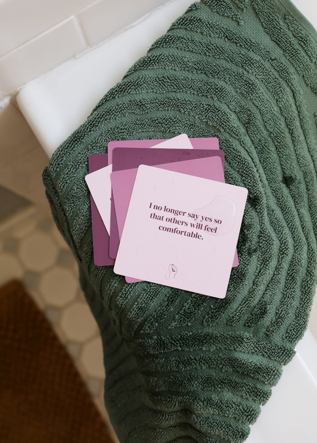 Shower Affirmation Cards - Boundaries