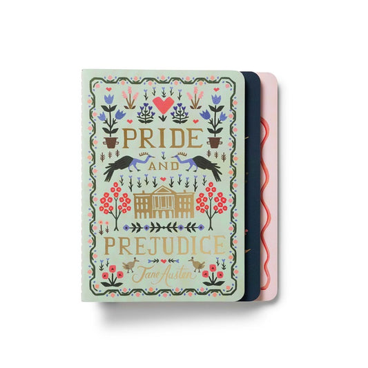 Assorted Set of 3 Jane Austen Notebooks