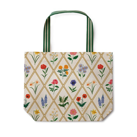 Garden Study East West Canvas Tote Bag
