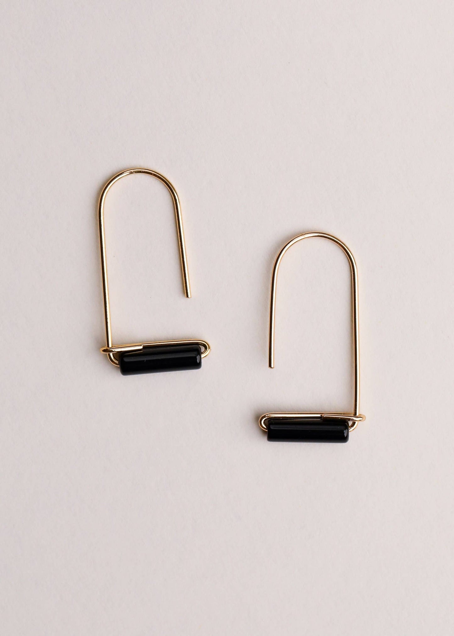 Black Onyx Drop Earrings