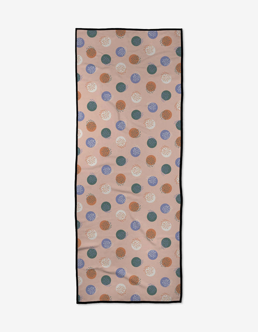 Wonky Dots Yoga Towel