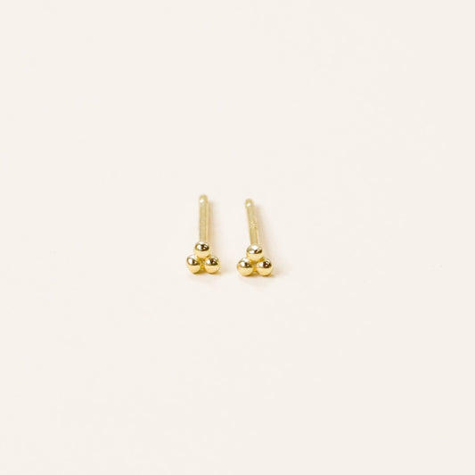 Tiny Ball Trio Stud Earrings