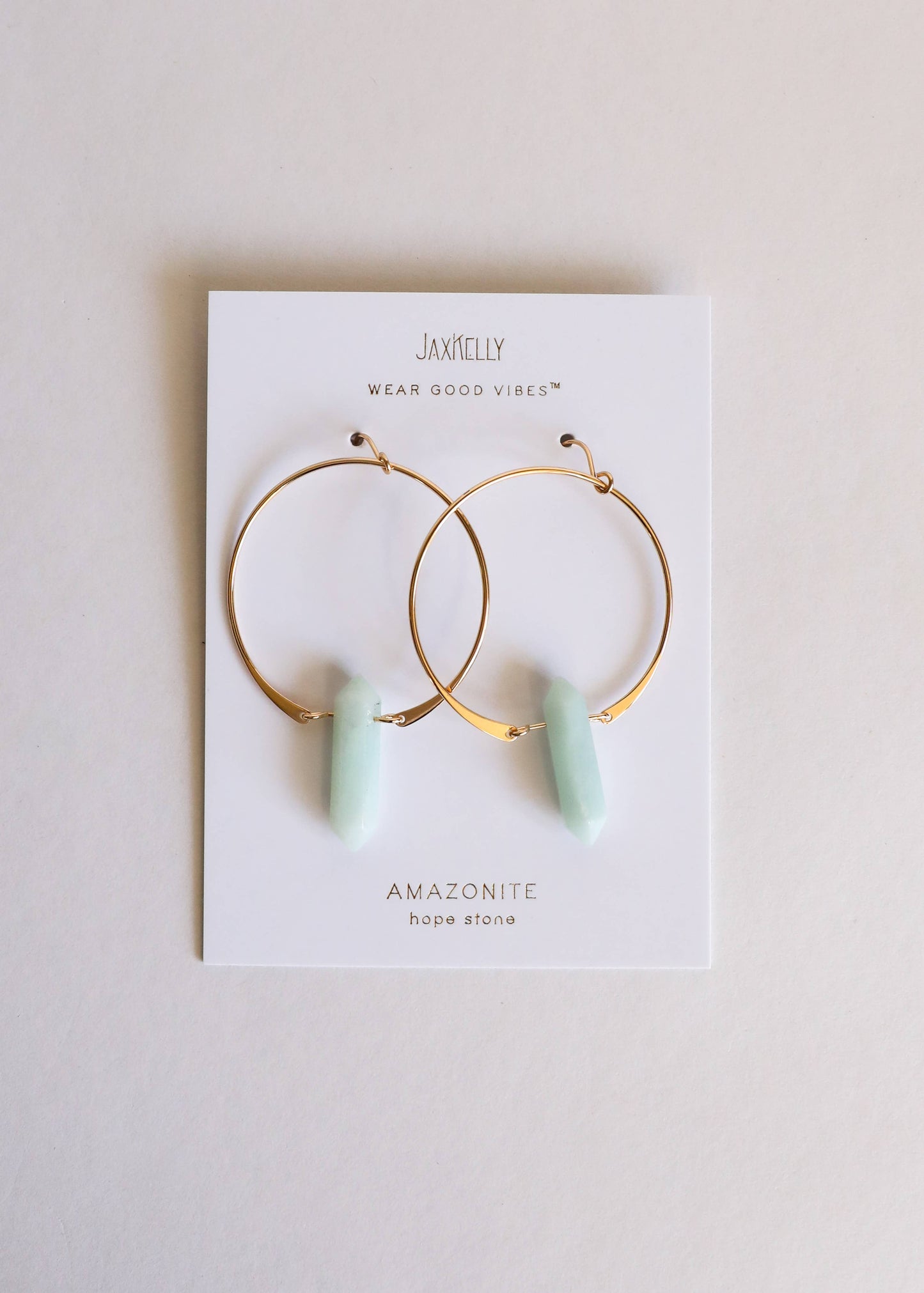 Amazonite Hoop Earrings