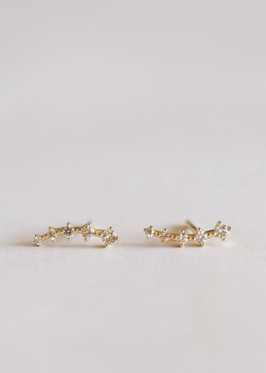 Crawler - Champagne Earrings