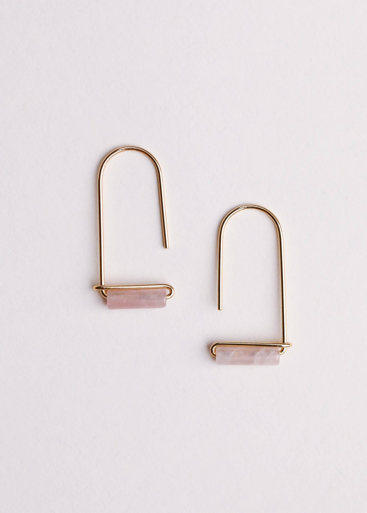 Rose Quartz Drop Earrings