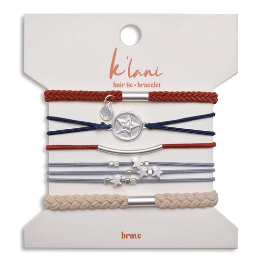 Hair Tie Bracelets - Brave